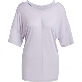 Camiseta oversized lila mujer adidas yoga studio