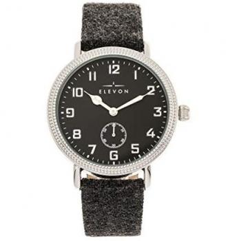 Elevon Northrop Charcoal Leather-Band Quartz Watch