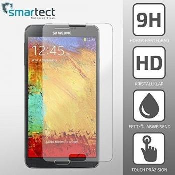 SmarTect® Samsung Galaxy Note 3 Cristal Blindado Premium Protector de Pantalla de Cristal Templado Endurecido | Gorilla glass con grado de dureza 9H | Lámina blindada - cristal protector de calidad contra rasguños