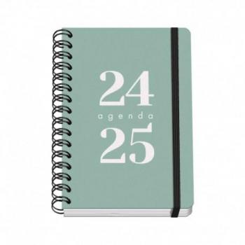 Agenda Escolar Dohe Grammar 2024-2025, Semana Vista, Tamaño A5 (15x21 cm), Cierre Anillas y Goma, Bilingüe Español-Inglés, 4 Páginas de Pegatinas
