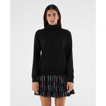Jerséis de mujer Compañía Fantástica - Jersey de mujer de punto fino con cuello alto