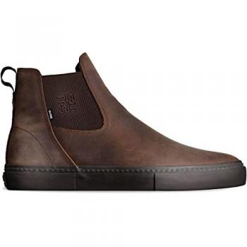 Globe Dover II Zapatillas de Skate marrón, diseño moderno, suela de goma para mejor agarre, material sintético resistente, plantilla acolchada para mayor comodidad, cierre con cordones