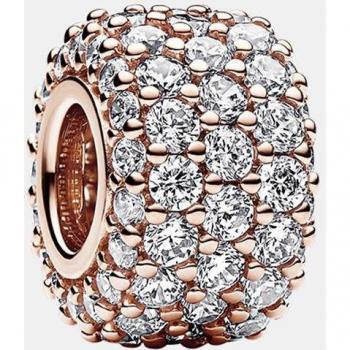 Pandora Rose Gold Triple Row Sparkling Pavé Charm 782820C01