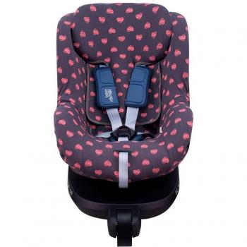 Funda para silla de coche Jyoko compatible con Romer Dualfix I-Size y Britax Swingfix Isize, diseño Fluor Heart