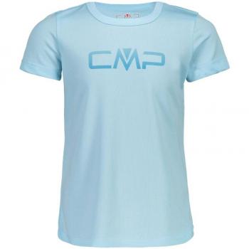 Camiseta Infantil CMP Logo Cuello Redondo Manga Corta Fucsia - 6 años