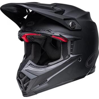 BELL Casco de Cross Moto-9S Flex Solid, Unisex-Adult, Color Negro, Talla L