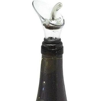 Vin Bouquet FIT 004 - Tapón & escanciador 2 en 1, Vertedor Vino, Antigoteo