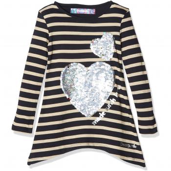 Desigual Ts_linx, Camisa Manga Larga para Niñas, Azul