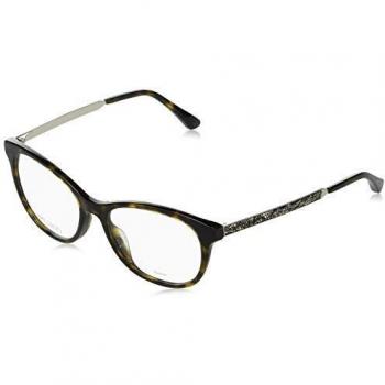 Jimmy Choo eyeglasses (JC 202 086) Acetate Metal Havana Dark Silver 086 Acetate plastic - Metal Havana Dark - Silver