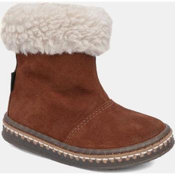 Botas de bebé niña en serraje con collarín de borreguito Gorila