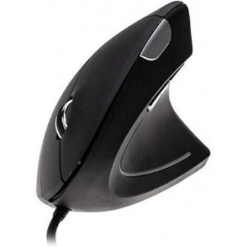 Ratón Vertical Ergonómico Dacomex V150U USB 5 Botones 2400 DPI Negro