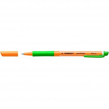 Rollerball tinta gel de baja viscosidad STABILO pointVisco - Caja con 10 unidades - Color verde