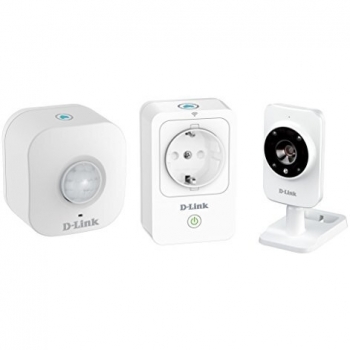 D-Link DCH-100KT - Kit Domótica WiFi, Enchufe Inteligente, Sensor de Movimiento y cámara de vigilancia, por App Gratuita mydlink Home para iOS y Android