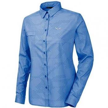 SALEWA Puez Dry W SRT Camisa de Manga Larga, Mujer, Azul