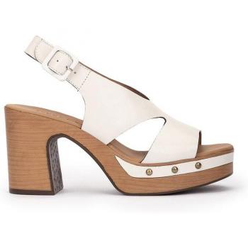 Weekend by Pedro Miralles - Sandalias de tacón de mujer de piel con tachuelas