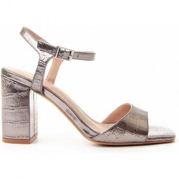 Sandalias de Mujer Montevita Sanndal Silver - Sandalias de tacón, color plata, diseño elegante, cómodas para uso diario y ocasiones especiales