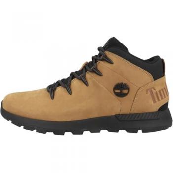 Timberland Sprint Trekker Mid Lace-Up Hiking Boots for Men - Wheat Yellow & Black, Size: 40
