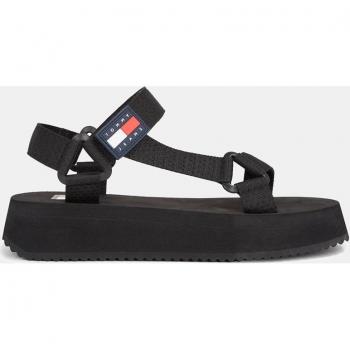 Sandalias Tommy Jeans Patch Negro para Mujer