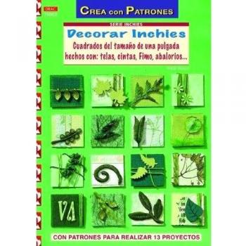 DECORAR INCHIES: CUADROS DEL TAMAÑO DE UNA PULGADA HECHOS CON TELAS, CINTAS, FIMO, ABALORIOS...