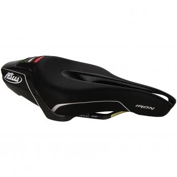 Selle Italia Iron Tekno Flow L123 Sillín, Unisex Adulto, Negro, Talla Única