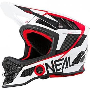 O'NEAL | Casco para Bicicleta de montaña | MTB Downhill | Forro Dri-Lex, Tecnología de absorción de Impactos IPX | Hoja de Carbono IPX Helmet GM | Adultos | Blanco y Negro | Talla XL