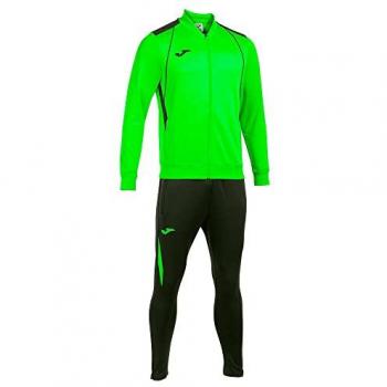 Chándal Joma Championship VII hombre/niño verde flúor negro, modelo 103083.021, textil fútbol, disponible en tallas infantiles hasta 5XS