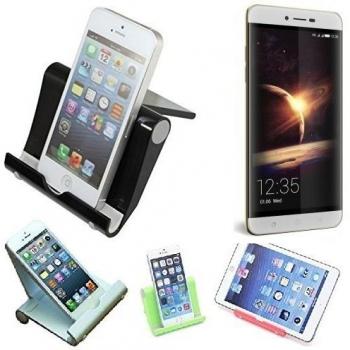 Escritorio Soporte universal dock para coolpad Torino, negro, fuerte, ligero y compacto | Multi-ángulo del sostenedor del soporte portátil para tabletas, e-readers y smartphones Fold-Up Docking Station cuna del muelle turística montaje muelle Viajes ti