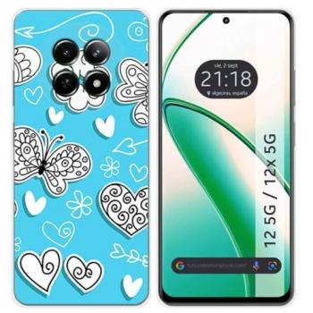 Funda de Silicona para Realme 12 5G / 12x 5G con Diseño de Mariposas y Dibujos
