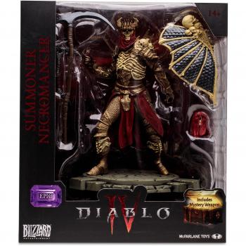 McFarlane Diablo IV Collection, Escultura Épica Nigromante, Figura del Videojuego Decorativa 15cm con Accesorios y un Arma de Juguete Secreta, para Fans Coleccionistas,