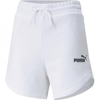 Pantalones cortos Puma Essentials 5 High Waist Blanco