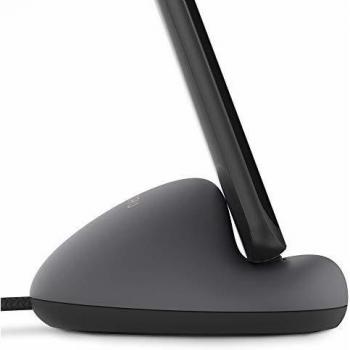 Sinjimoru estación de Acoplamiento para teléfono con Cable de Carga USB Tipo C Estación de Acoplamiento de Silicona Conveniente. Sync Stand Flat, Gris