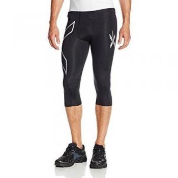 2XU MA1942b Medias 3/4, Hombre, Negro, M