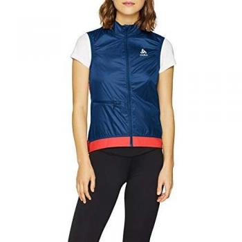 Odlo Chaleco Fujin Light para mujer., Mujer, Chaqueta, 411411, Poseidon/rosa, extra-large