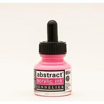 Tinta Acrílica Abstract 30ml - Rosa Fluo 654