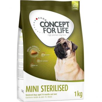 Concept for Life Mini Sterilised Dog Food - Various Sizes (1 kg, 4 kg, 8 kg)