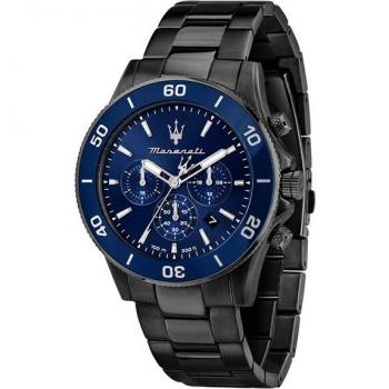 Maserati Reloj Hombre Competizione Negro y Azul R8873600005