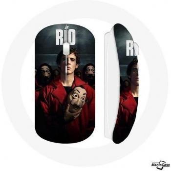 Ratón Inalámbrico La Casa de Papel Máscara de Río