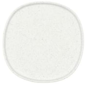 Plato de Porcelana de Alúmina Bidasoa Elite 16,5x16,5x1,7 cm Blanco Brillo Profesional Apto Microondas y Resistente a Rayaduras