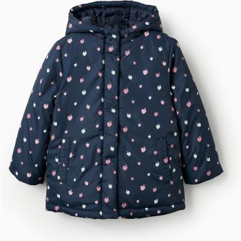 Parka de niña acolchada con estampado y capucha Zippy Chaqueta Zkgap0101 Azul Niña