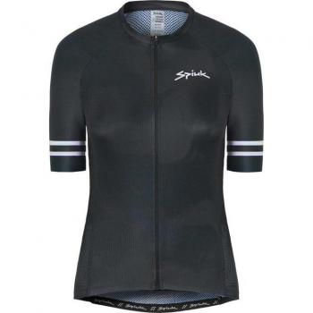 Maillot de ciclismo de mujer Spiuk All Terrain Gravel manga corta negro M