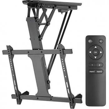 Soporte de TV Eléctrico de Techo Maclean MC-880 para Paredes Inclinadas 32-70 Carga Máxima 35kg con Control Remoto VESA 600x400