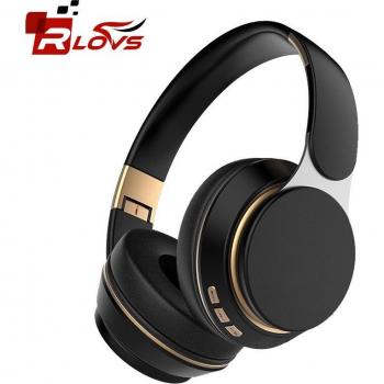 Auriculares inalámbricos plegables Bluetooth 5.0 con micrófono, estéreo de graves HiFi 9D para deportes