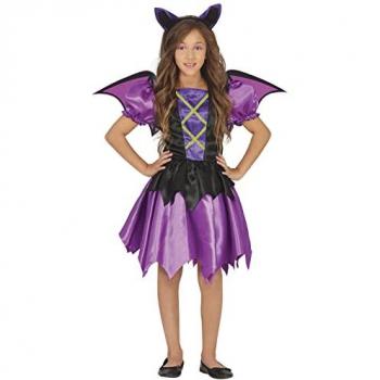 Disfraz de Murciélago Púrpura para Niña con Alas y Diadema - Halloween 10-12 Años