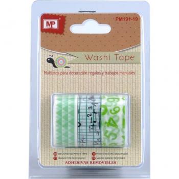 MP PM191-19 - Pack de 3 cintas decorados, tamaño 3 x 3 m