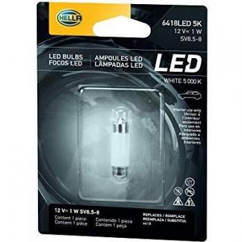 HELLA 8GL 178 560-561 Lámpara - LED - LED Retrofit - 12V - 1W - 5000K - Tipo de portalámpara: SV8.5-8 - Blister - Cant.: 1