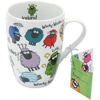 Dubl-n 3148D Regalo Wacky Woollies Taza de cer-mica - Paquete de 6