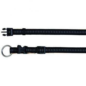 TRIXIE Collar Softline Elegance, L-XL, 40-65 cm/25 mm, Negro-Beige, Perro