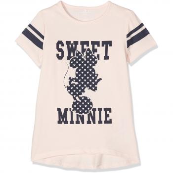 NAME IT Nitminnie Lulu Ss Top Nmt Wdi, Camiseta para Niñas, Rosa
