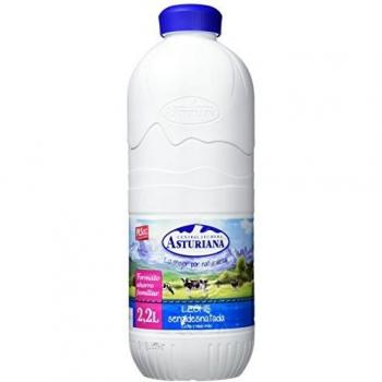 Central Lechera Asturiana - Leche UHT Semidesnatada - Botella 2,2 L - , Pack de 6