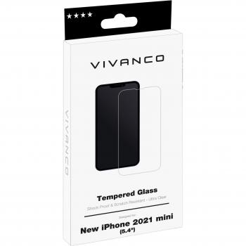 Protector de Pantalla de Cristal Templado 9H para iPhone 13 mini - Antisuciedad, Resistente a Arañazos y Golpes - Transparente - 1 Unidad